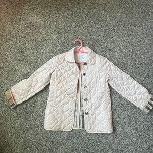 Burberry Quilted jacket size 8  fits like 7 to me